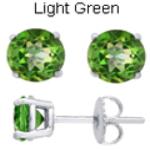 Zirkonia Ohrstecker 5mm hellgrüner Farbton Zirkonia Ohrstecker 5mm hellgrüner Farbton